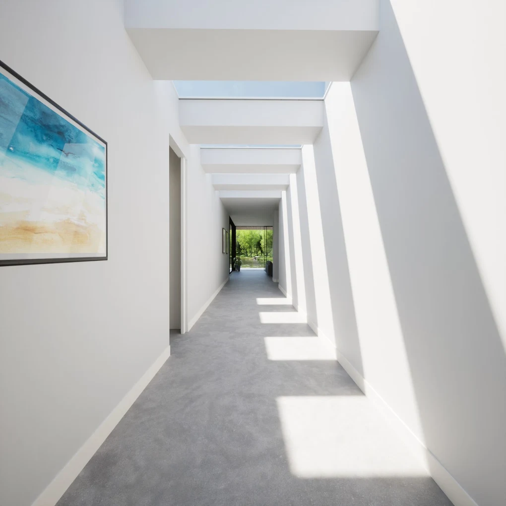 Skylit Hallway